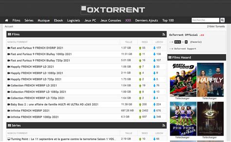 oxtorrent nouvelle adresse 2022.